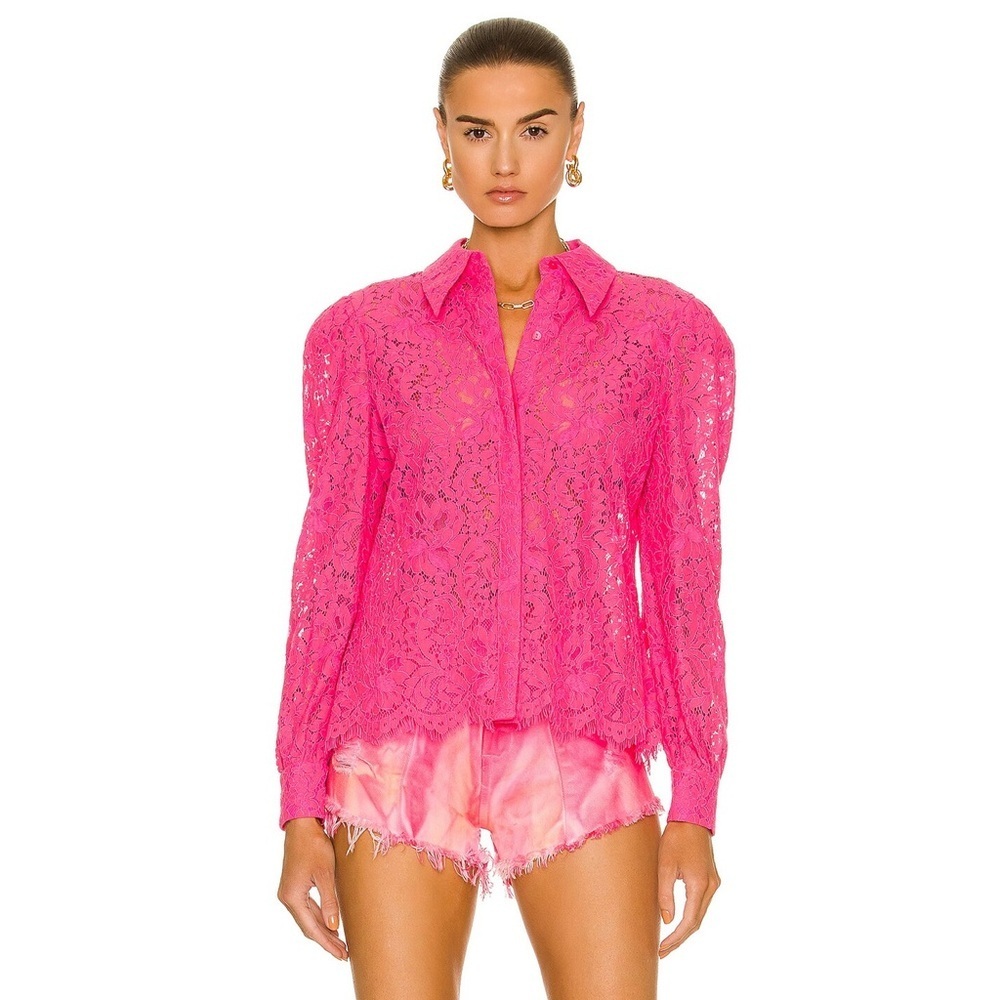 L'AGENCE - Jenica Lace Blouse - Rose
